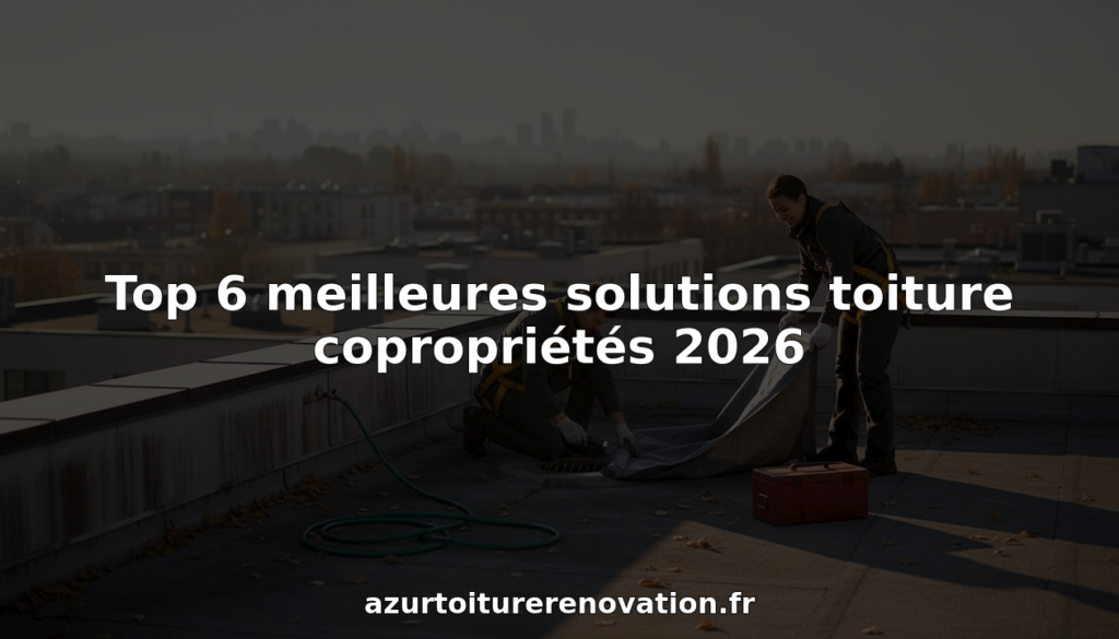 Des techniciens procèdent à une inspection du toit d’un immeuble résidentiel.