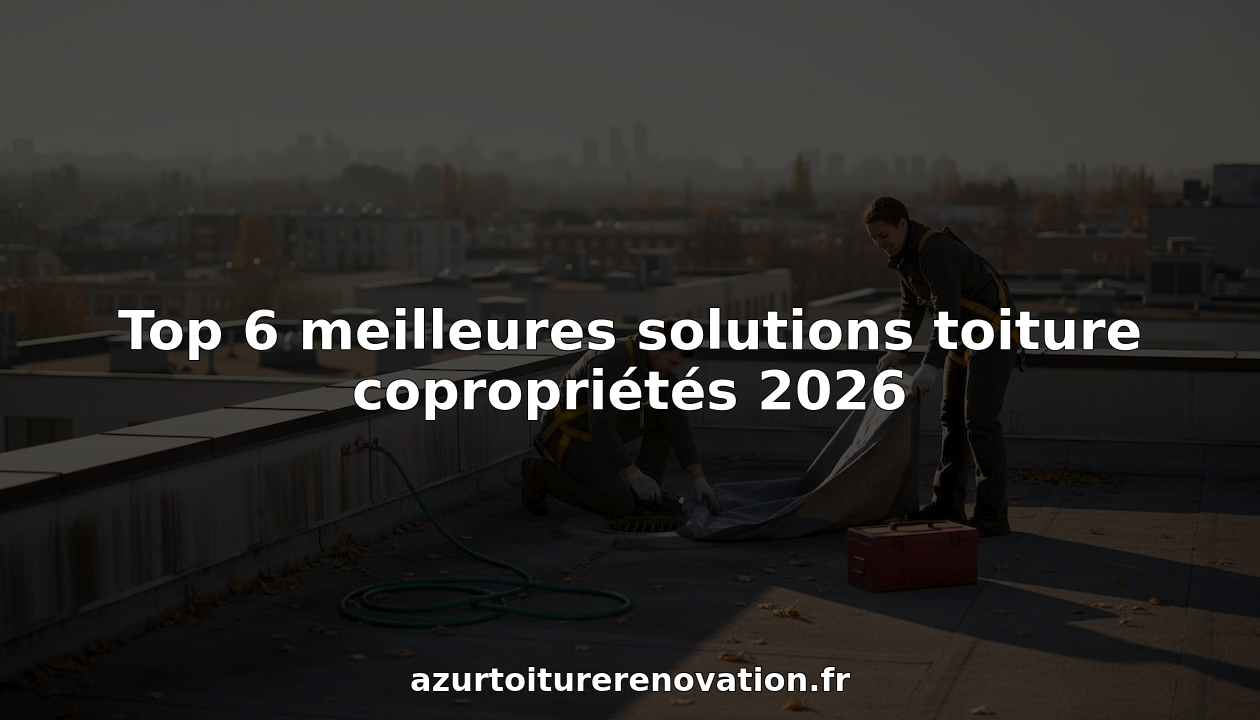 Des techniciens procèdent à une inspection du toit d’un immeuble résidentiel.