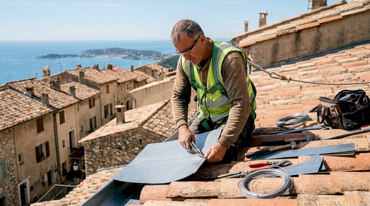 Artisan zingueur spécialisé dans la réalisation et la pose de toitures métalliques
